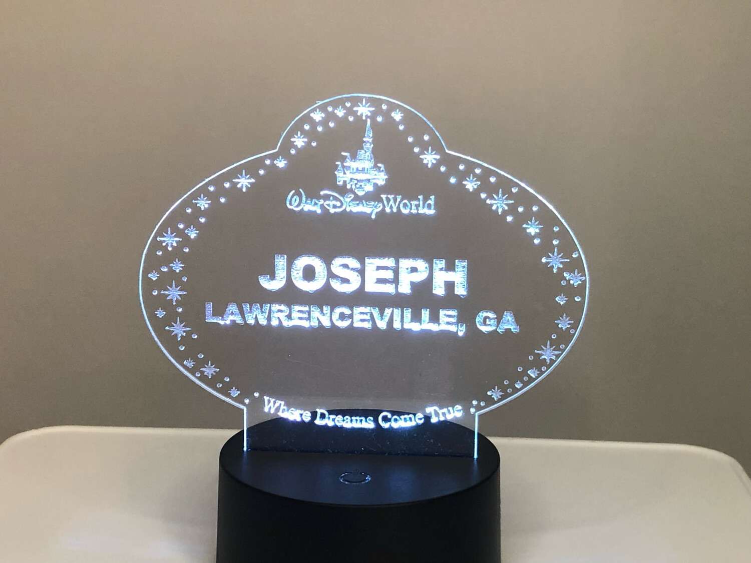 Cast Member Nametag Magic Color Lamp