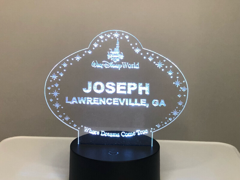 Cast Member Nametag Magic Color Lamp
