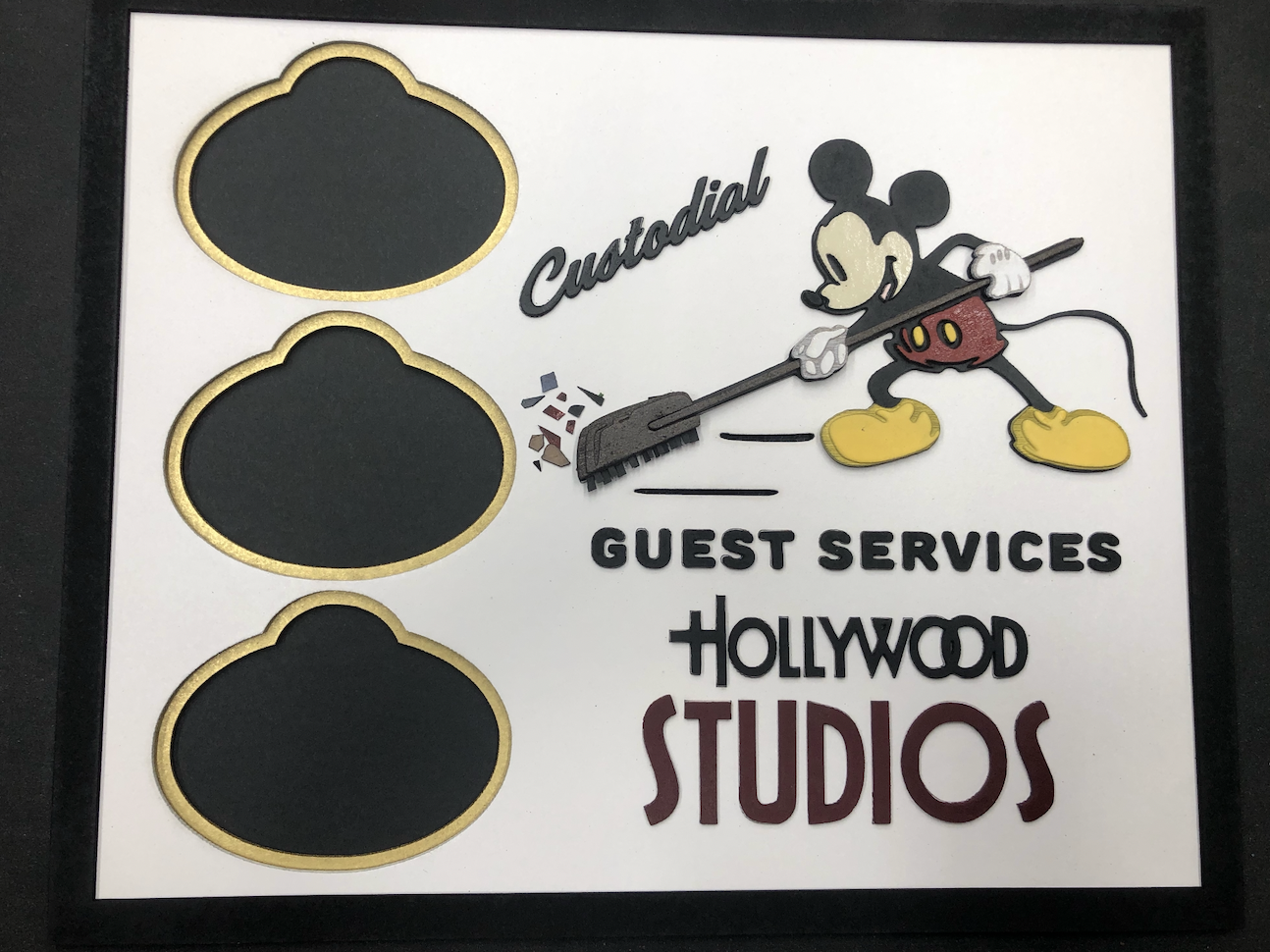 Custodial Name Badge Display