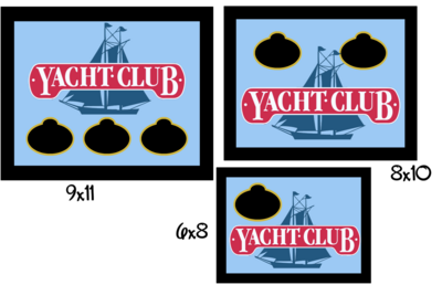 Yacht Club Name Badge Display