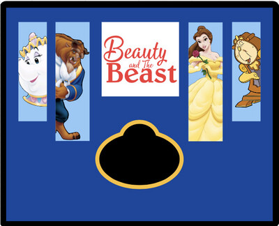 Beauty And The Beast Name Badge Display