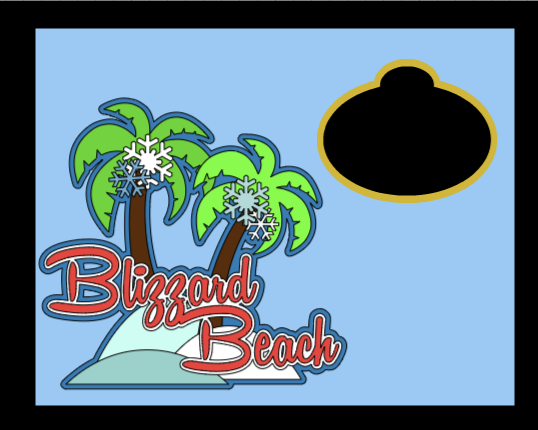 Blizzard Beach Name Badge Display