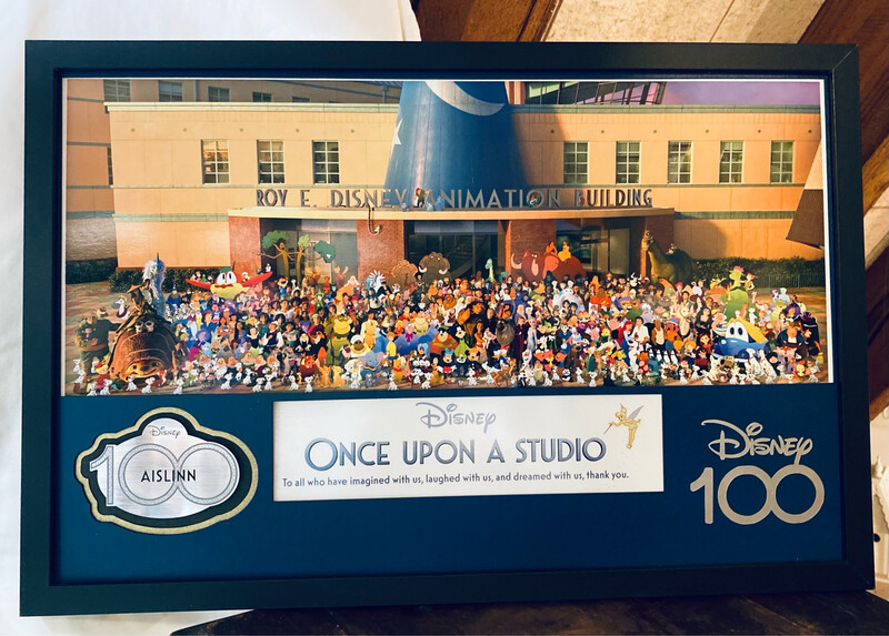 **MATBOARD ONLY** Commemorative 100year Nametag And Lithograph Display