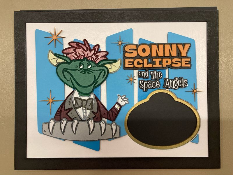 Sonny Eclipse Cosmic Rays Name Tag Display Frame