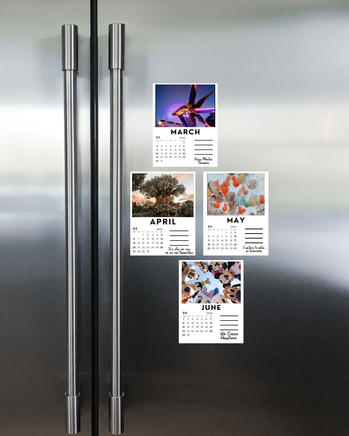 Walt Disney Quotes Calendar Magnets (Set Of 12)