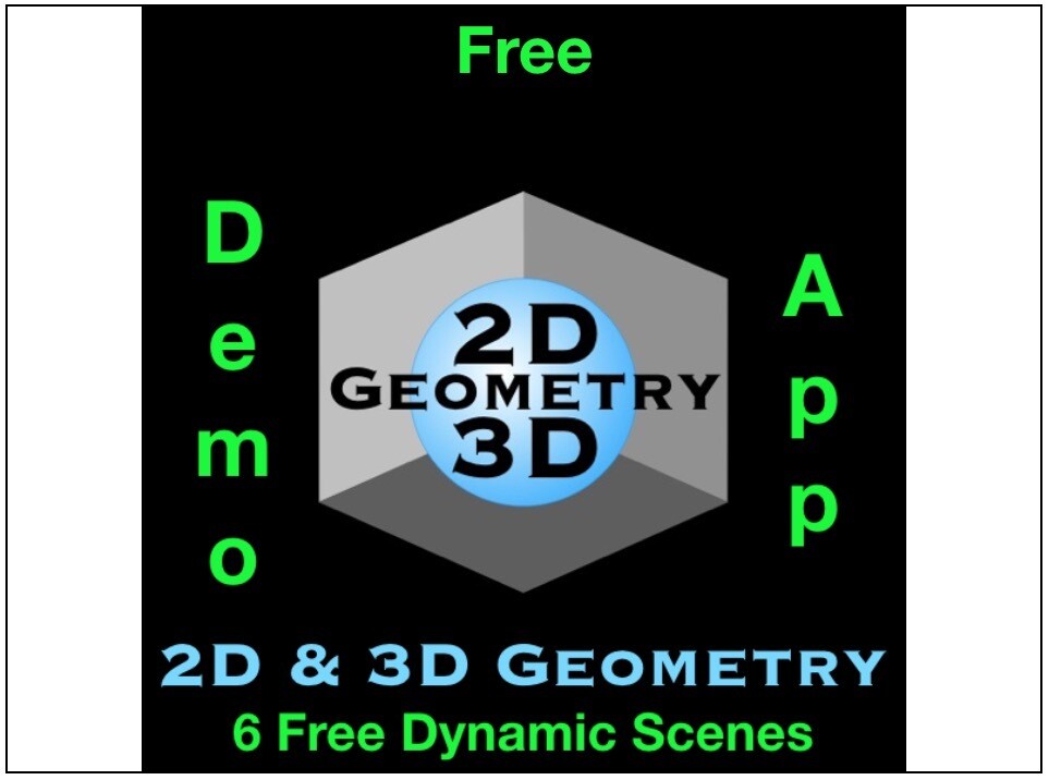 Geometry 2D3D FREE DEMO App for Apple computers (INTEL & M1 only)