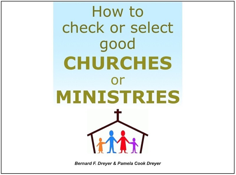 How to check or select good Churches or Ministries - PDF Booklet (56 pages)
