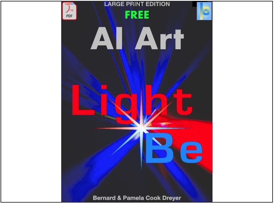 AI Art - LightBe: Digital Booklet 32 Pages - 20 Illustrations  FREE