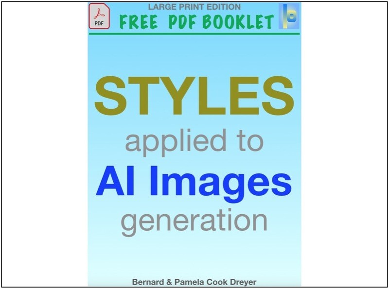 Curious about AI Art ?  
AI Art PDF Booklet: Styles applied to AI Images Generation - 52 Pages - 42 Illustrations