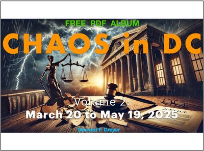 CHAOS IN DC (Vol 2) March 20 to May 19, 2025: Album with 60 Images/Cartoons