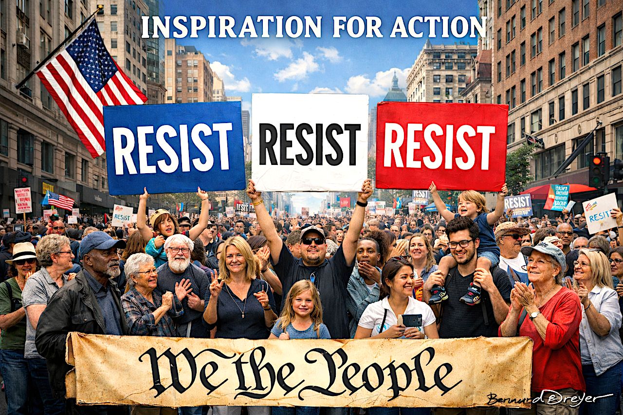 RESIST-RESIST-RESIST: 72 pages eBooklet with 52 Images/Cartoons