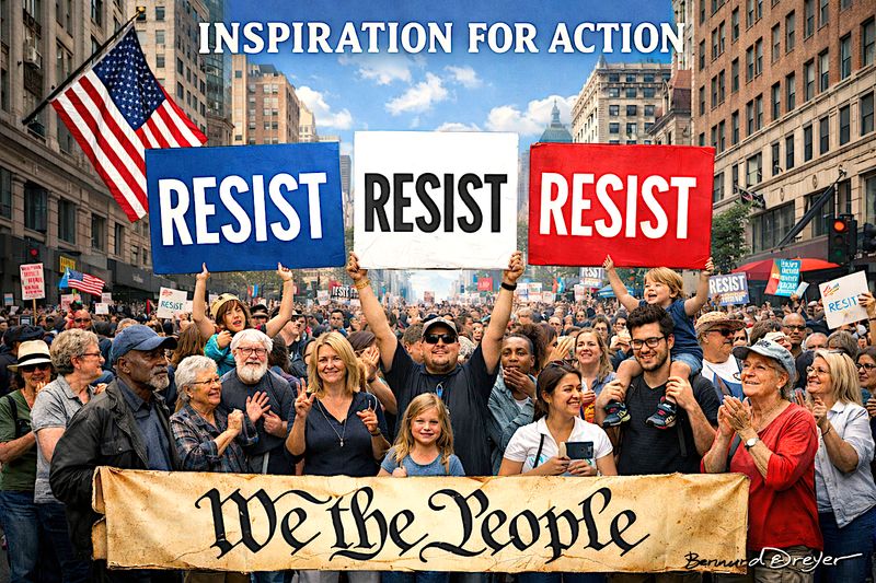 RESIST-RESIST-RESIST: 72 pages eBooklet with 52 Images/Cartoons