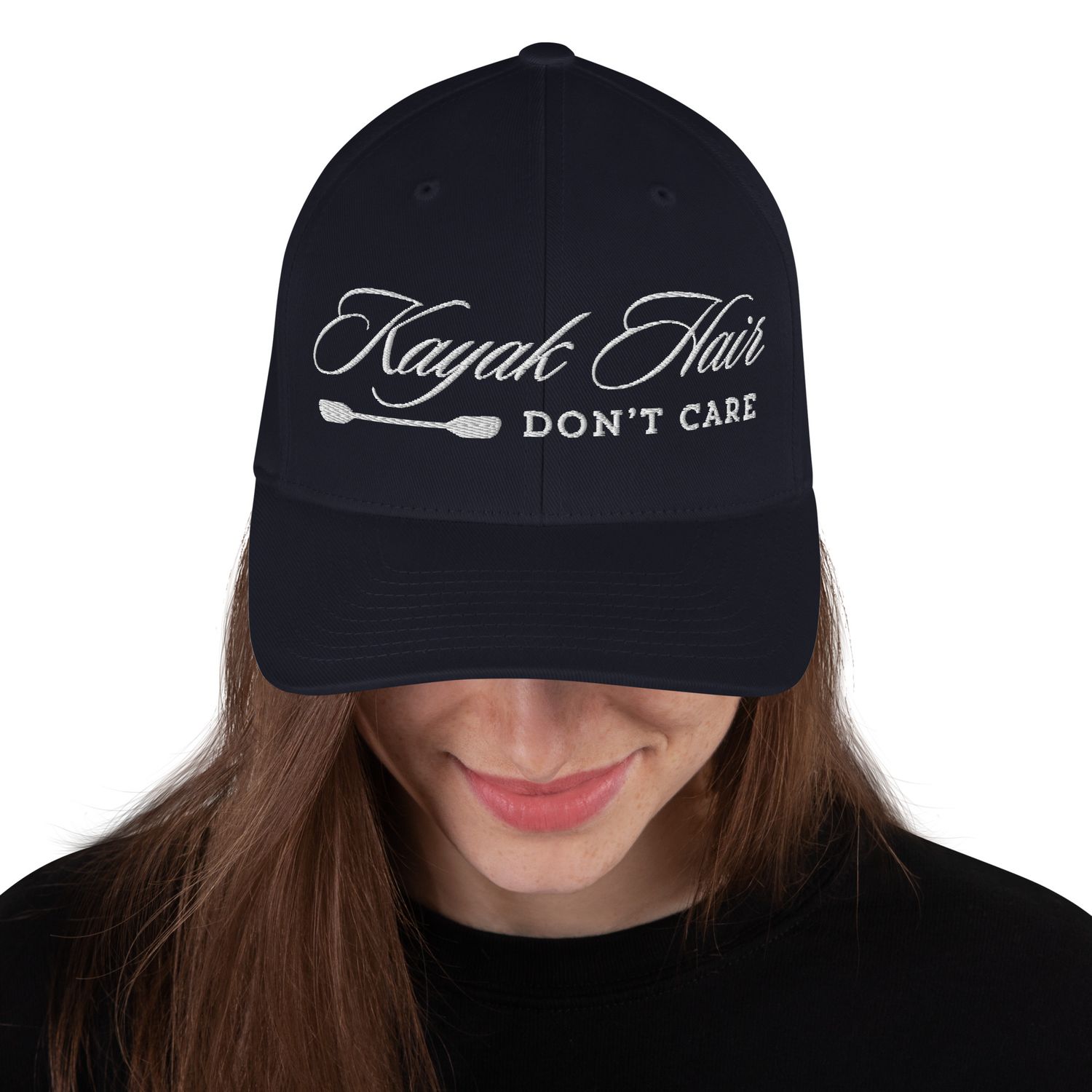 &quot;Kayak Hair, Don&#39;t Care&quot; Structured Twill Cap