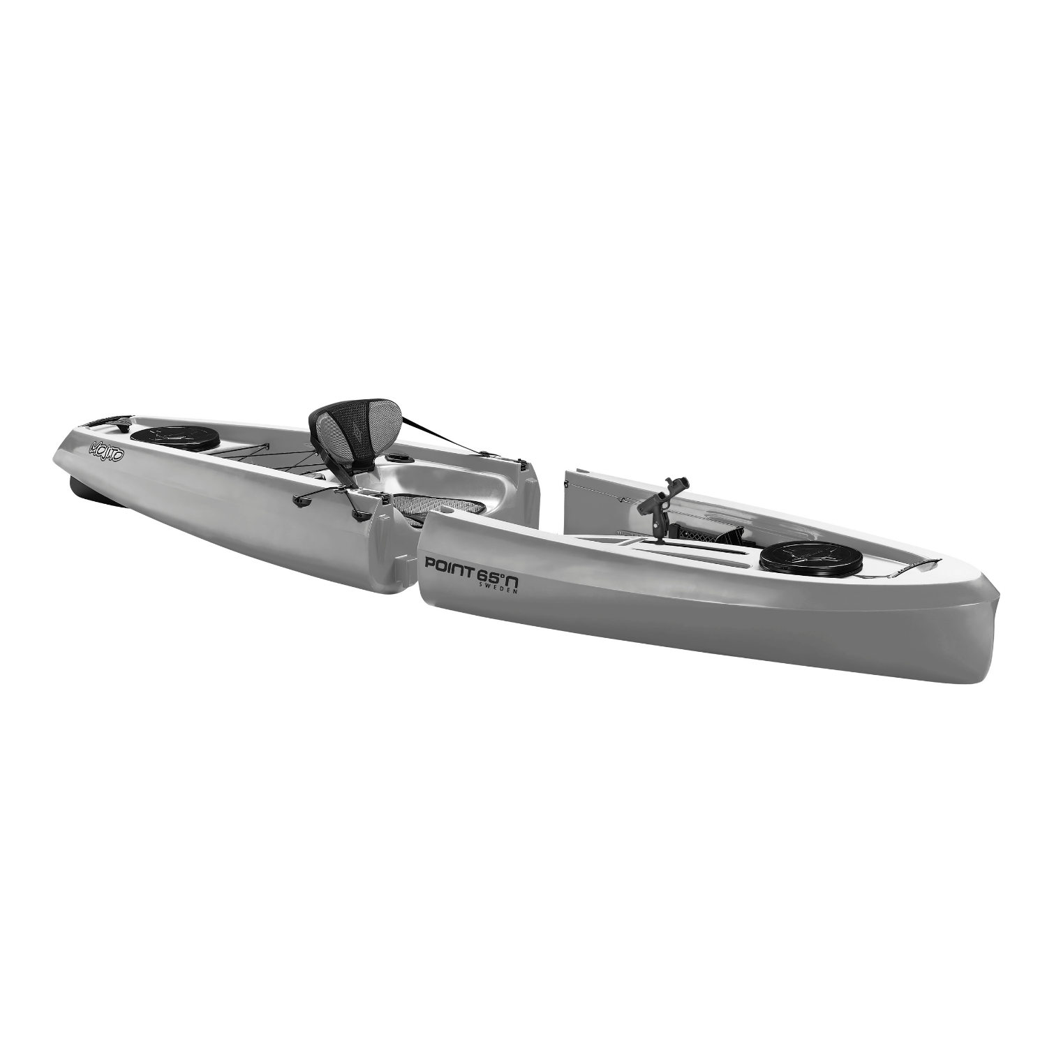 Mojito Angler Solo Sit On Top Modular Kayak, Color: Grey