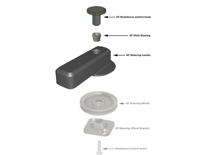 KingFisher Rudder handle - Top parts