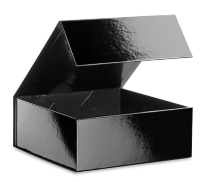 Magnetic Front Closure Gift Box - Gloss Black