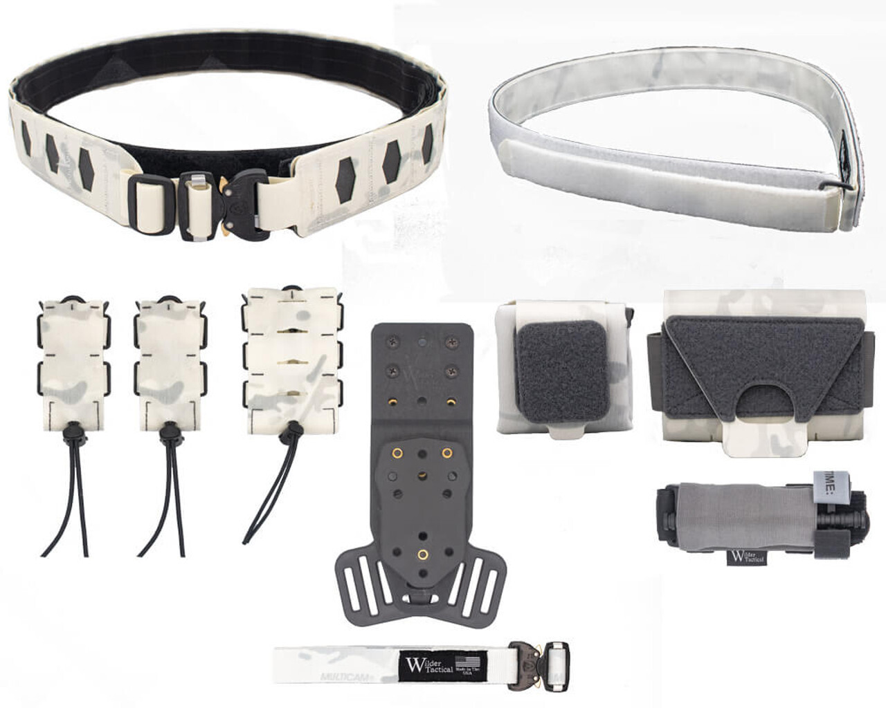 Wilder Tactical Hitman Gear Elite Kit, Color: Multicam Alpine, Size: S, MHP Receiver Type: QLS Receiver, Dump Pouch: 500D, Draw Hand: Right Hand