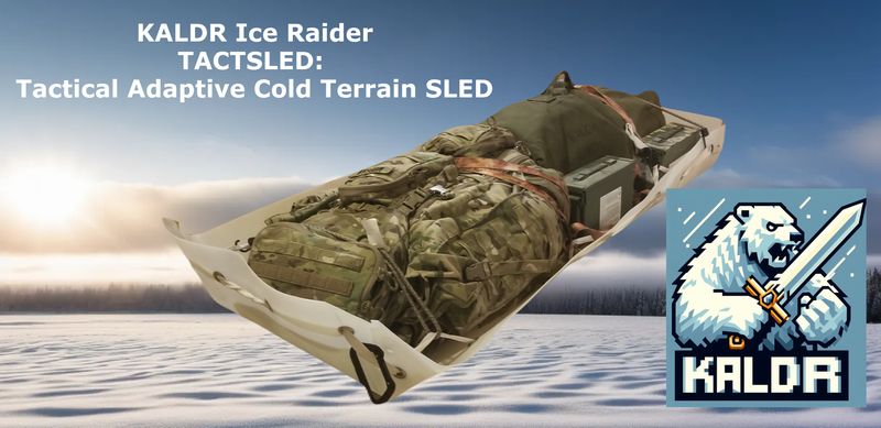 military snow sled Kaldr tactsled ice raider
