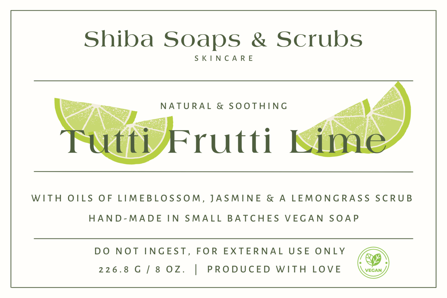 Tutti Frutti Lime Soap