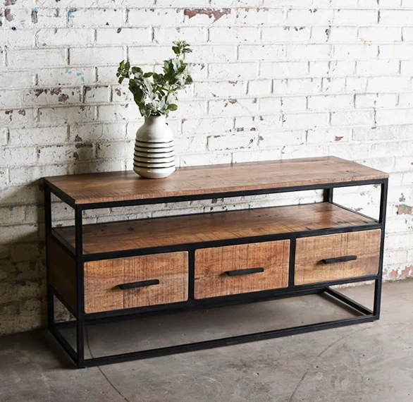 Natural Top Console Table