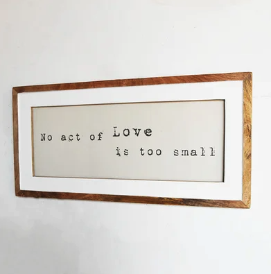Framed LOVE Sign
