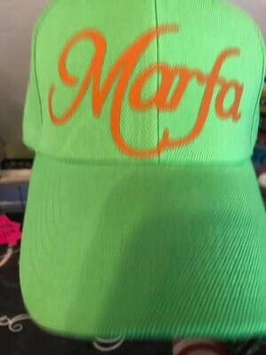 Marfa Cap - Green/Orange