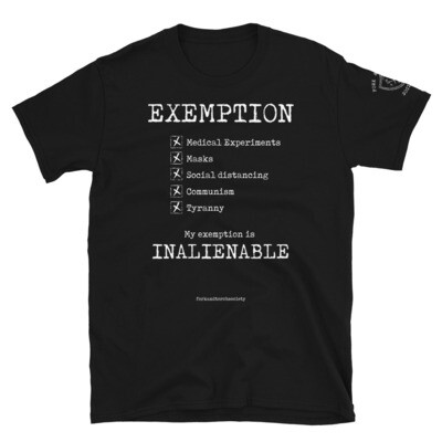 Inalienable Exemption Dark color shirts