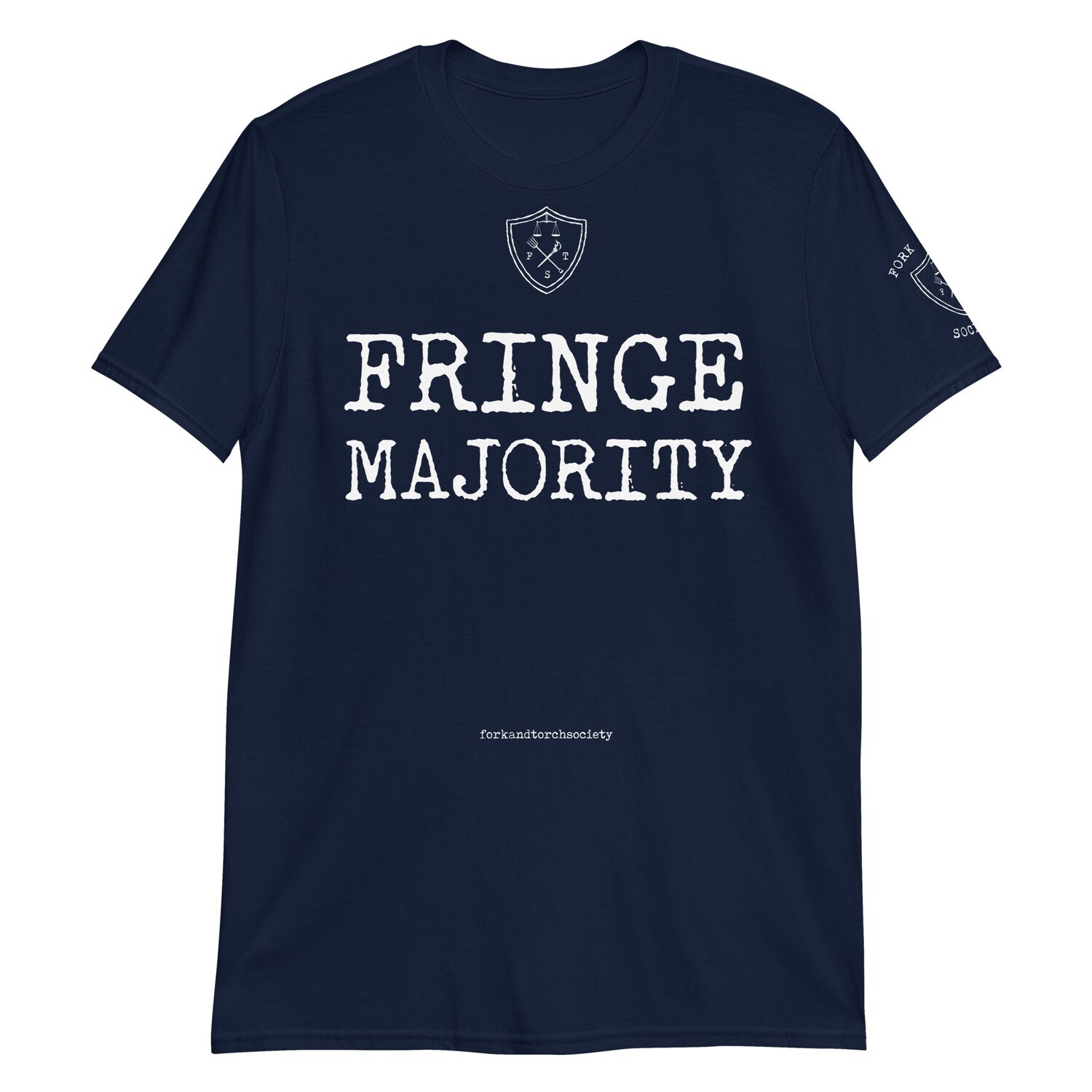 Fringe Majority w/ sleeve print white ink