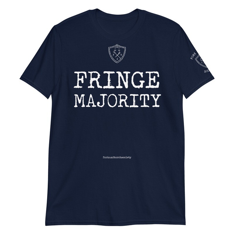 Fringe Majority w/ sleeve print white ink