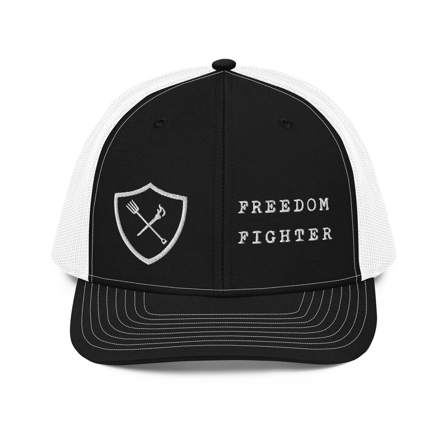 Trucker Meshback Freedom Fighter White Thread