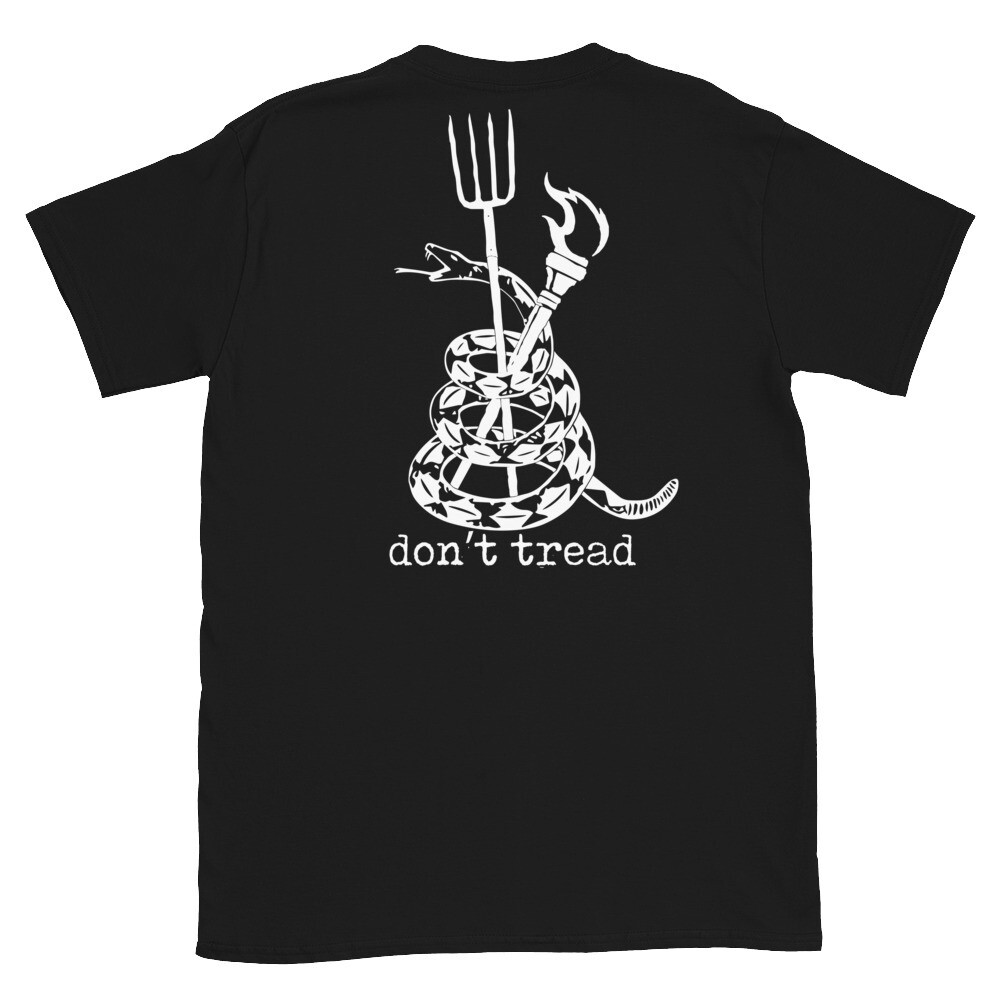 Don&#39;t tread Unisex Logo w/ back print T-Shirt 