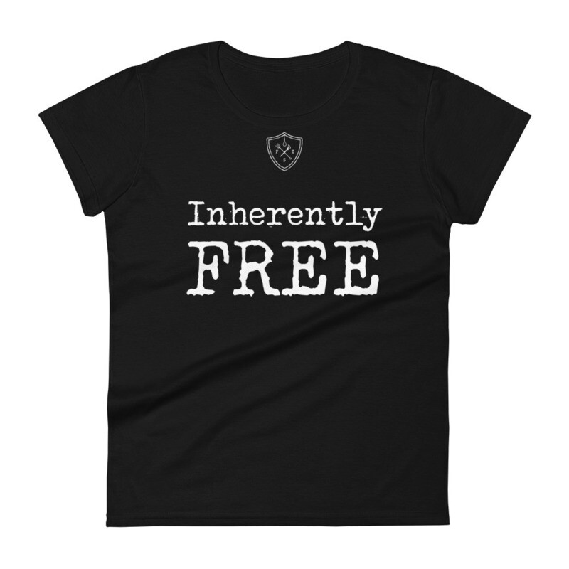 Inherently Free Women&#39;s short sleeve Light Ink