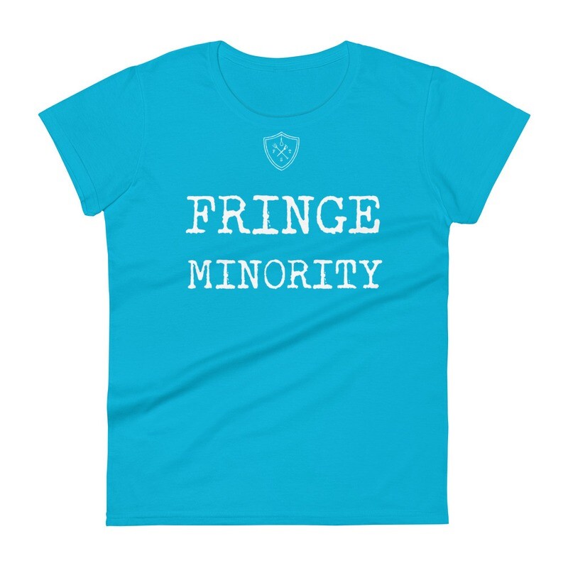 Fringe Minority Women&#39;s short sleeve Light Ink