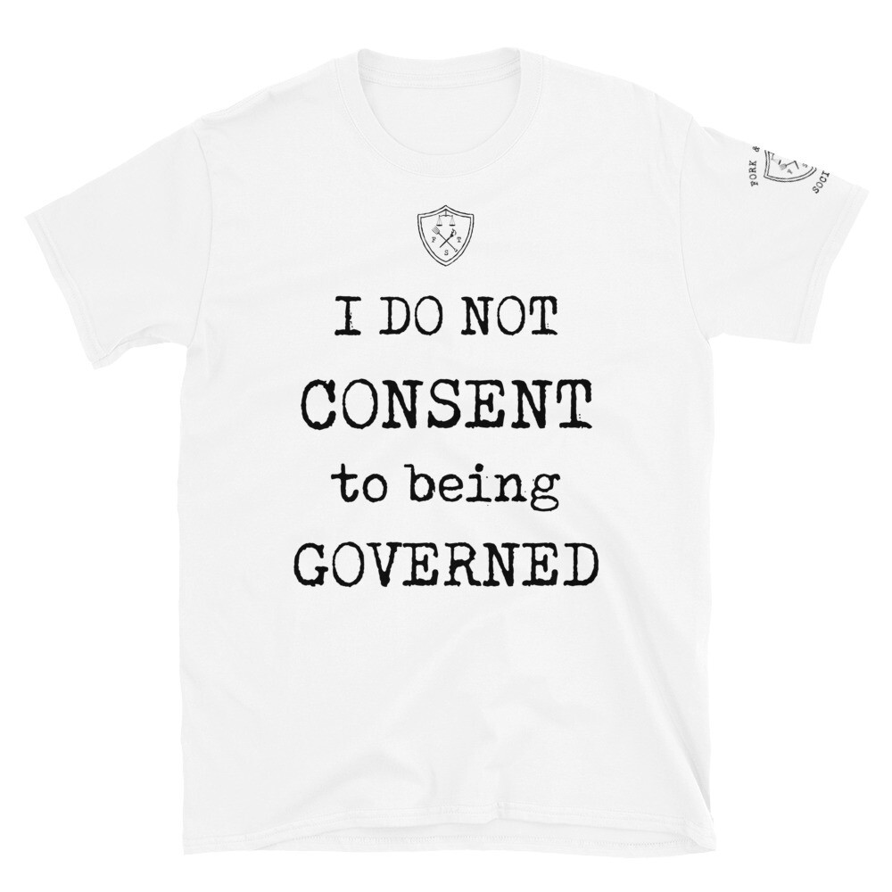 I do not consent w/ sleeve print dark ink