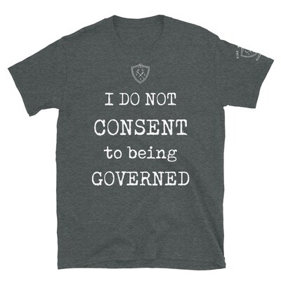 I do not Consent w/ sleeve print white ink