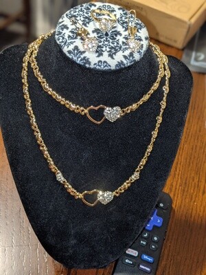 Heart Necklace Set