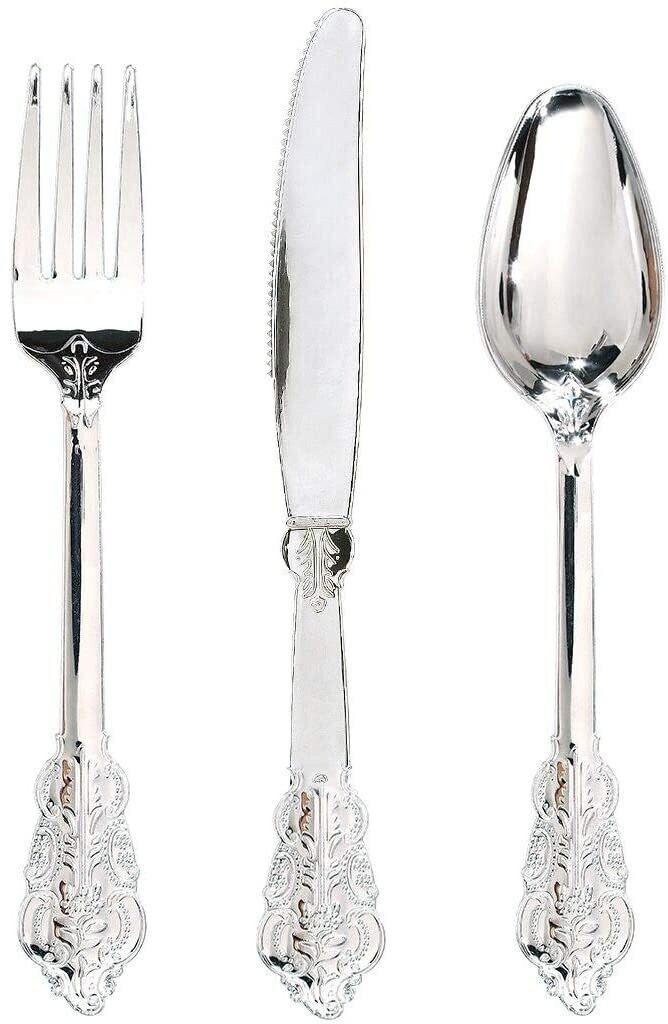 Silver Silverware Set