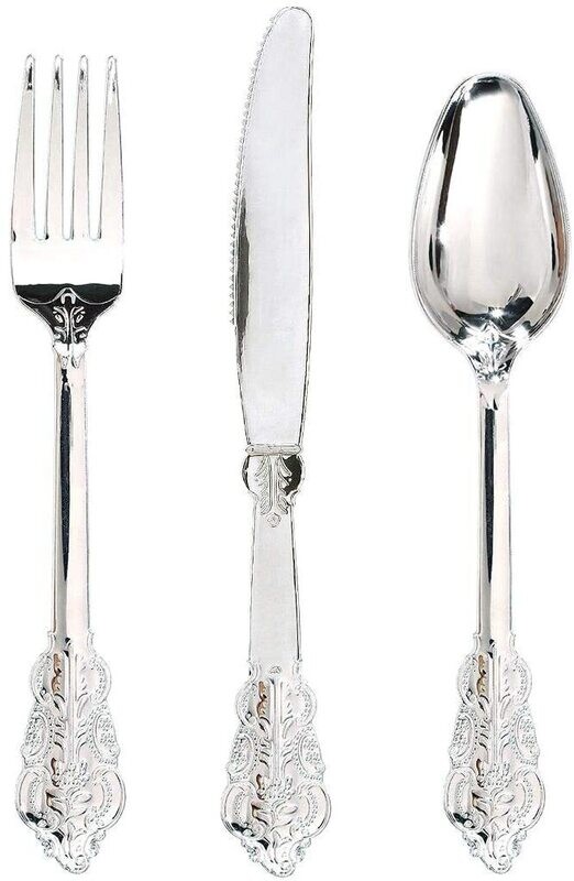 Silver Silverware Set
