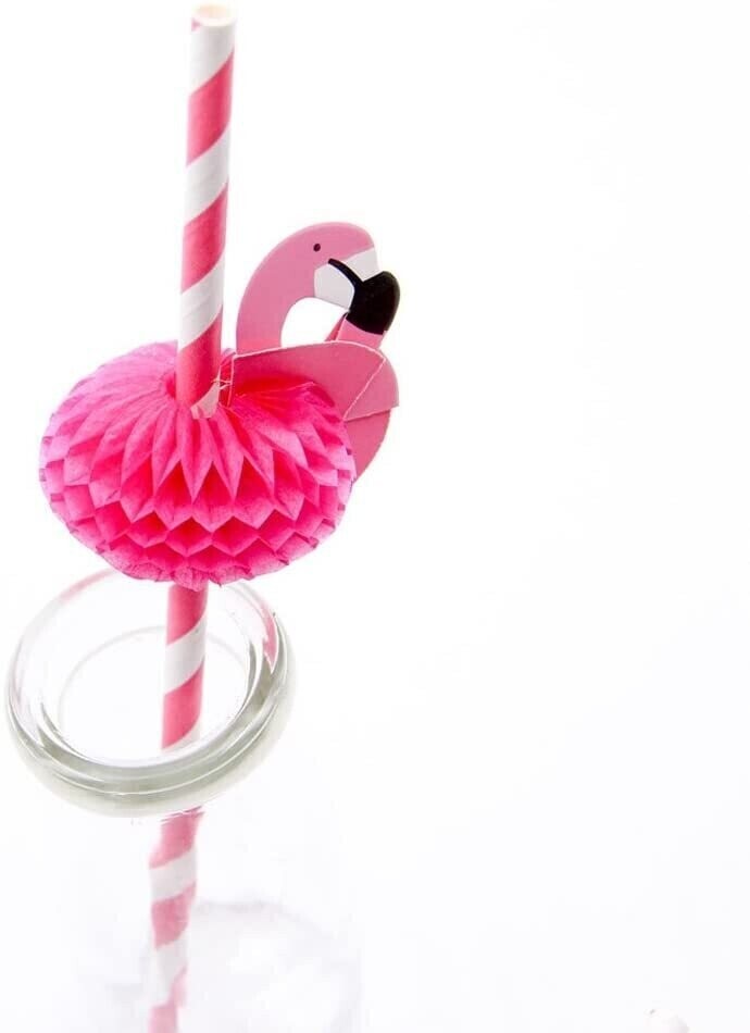 "Flamingle" Flamingo Straws