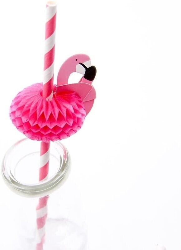"Flamingle" Flamingo Straws