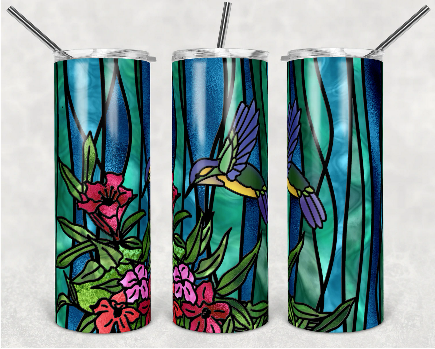 Vale - Stained Glass Hummingbirds