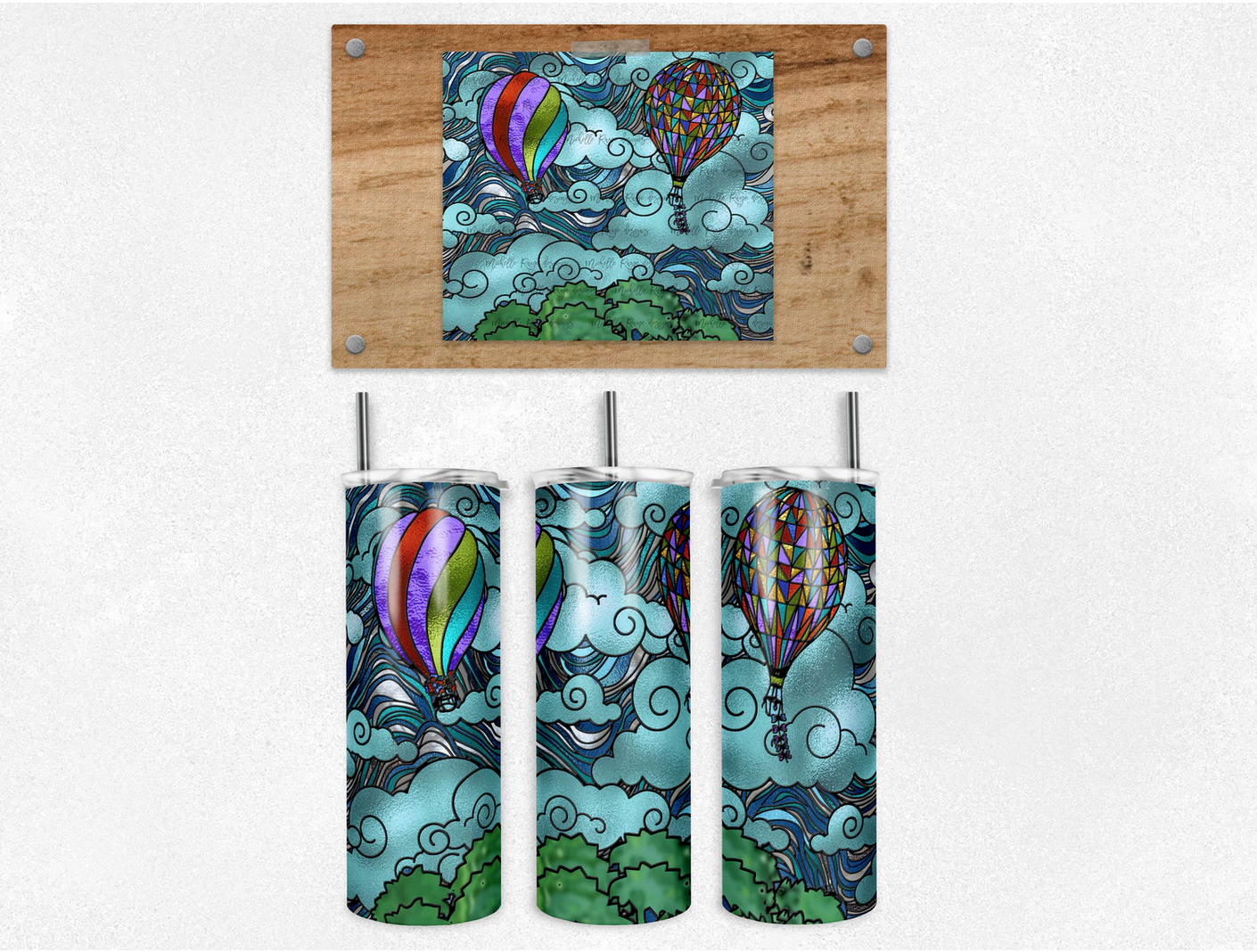Vale - Stained Glass Hot Air Balloons
