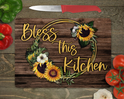 Bless this Kitchen Sunflowers