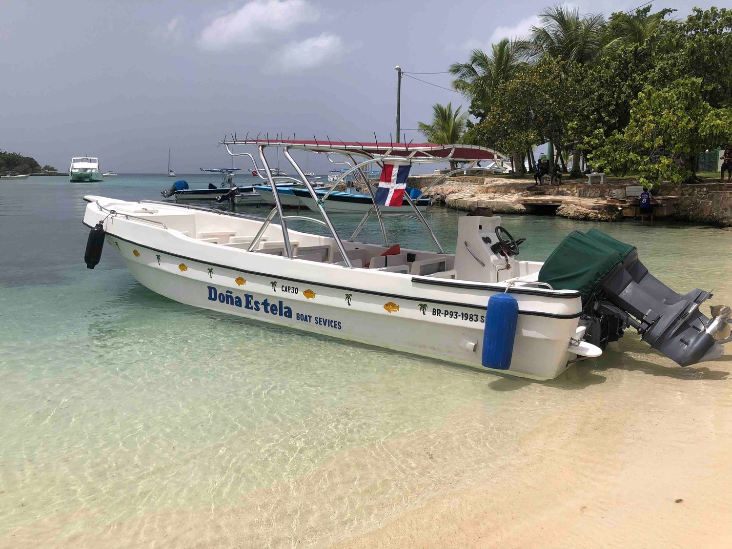 Norwegian Sky at La Romana port: Saona Island