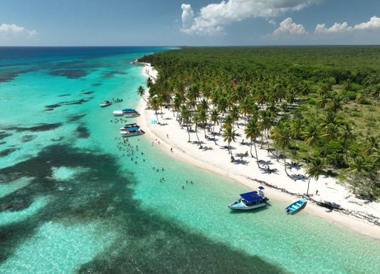 Marella Discovery at La Romana port: Saona Island