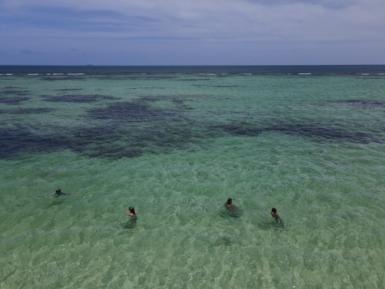 Speedboat in the crystal-clear waters of Saona