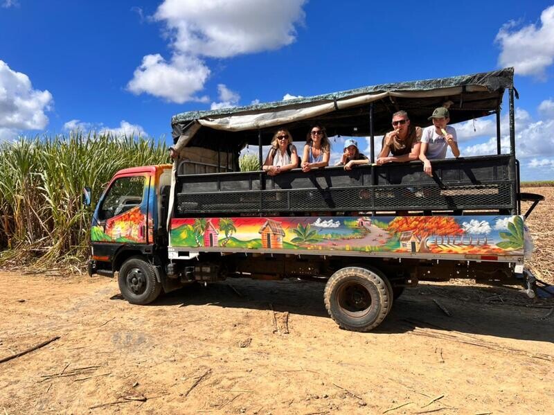 Safari Adventure and Discovery Colorful safari truck used for the Adventure and Discovery excursion