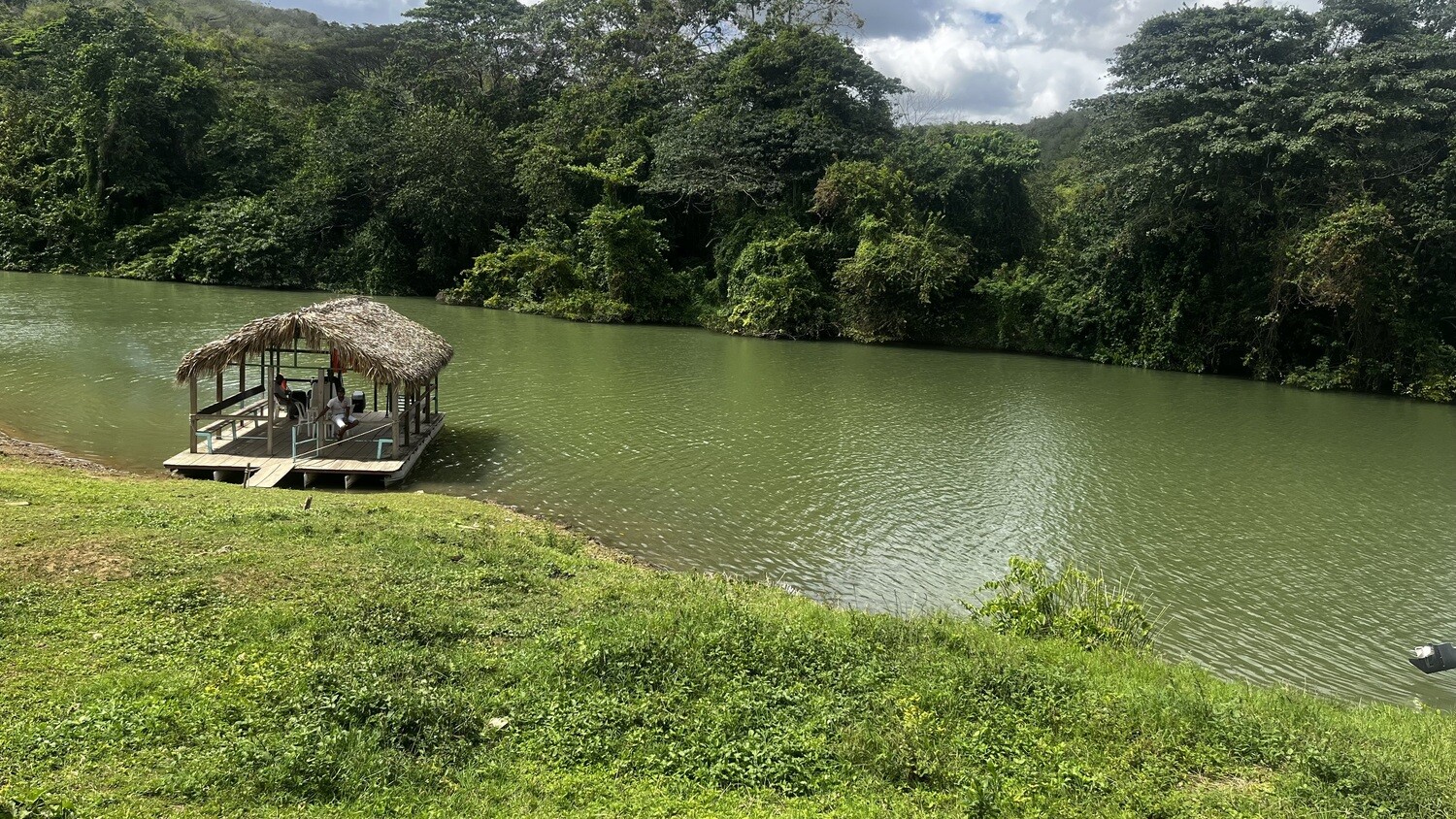 River surrounded by tropical vegetation during the Safari Buggy