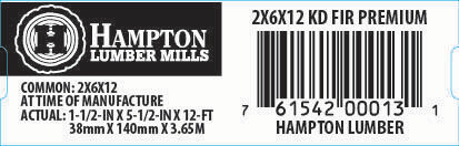 2x6x12 Premium End Tag - 00013-1