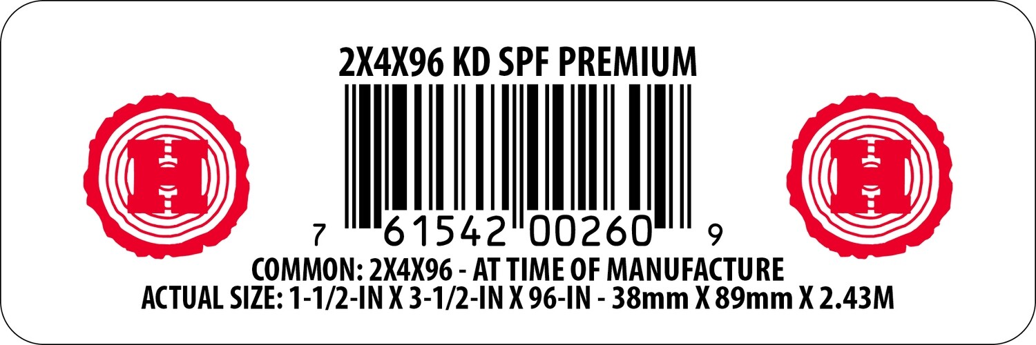 2X4X96 KD SPF PREMIUM - 00260-9